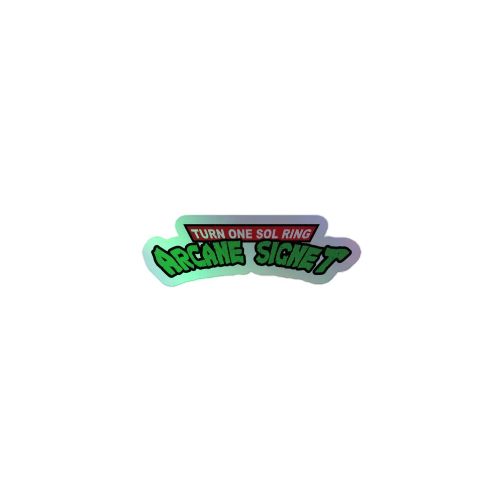Turn One Sol Ring Arcane Signet - Holographic Sticker product image (1)