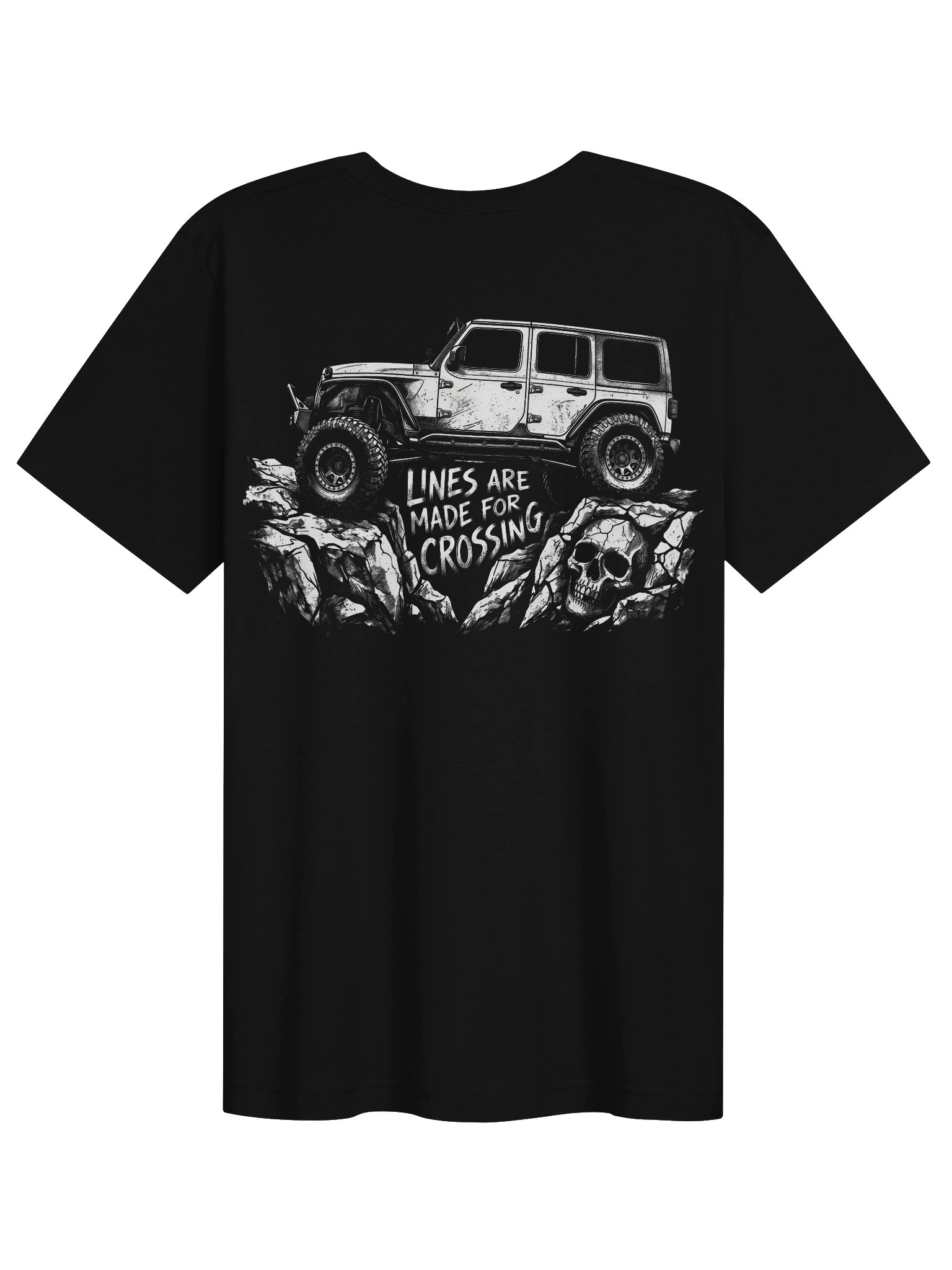 Lines Are Made for Crossing Back-Print Graphic Tee product image (5)