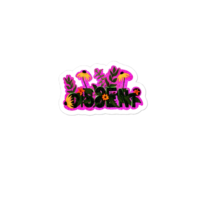 DISSENT Floral Glitter Kiss-Cut Decal product image (2)