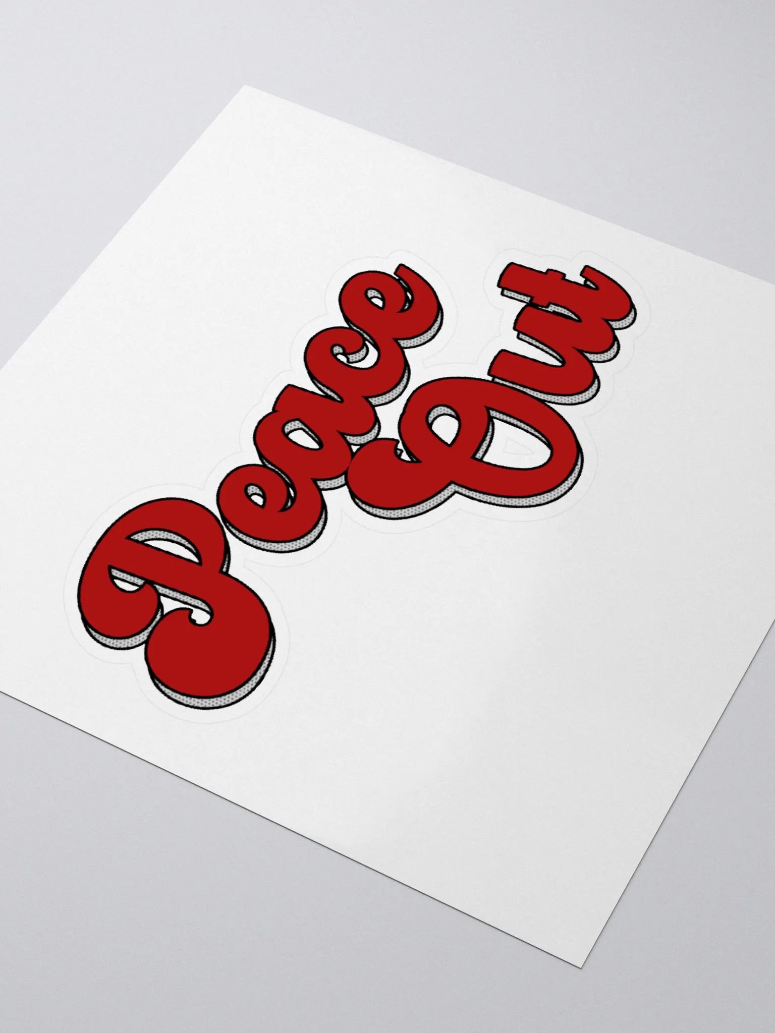 PEACE OUT Sticker product image (3)