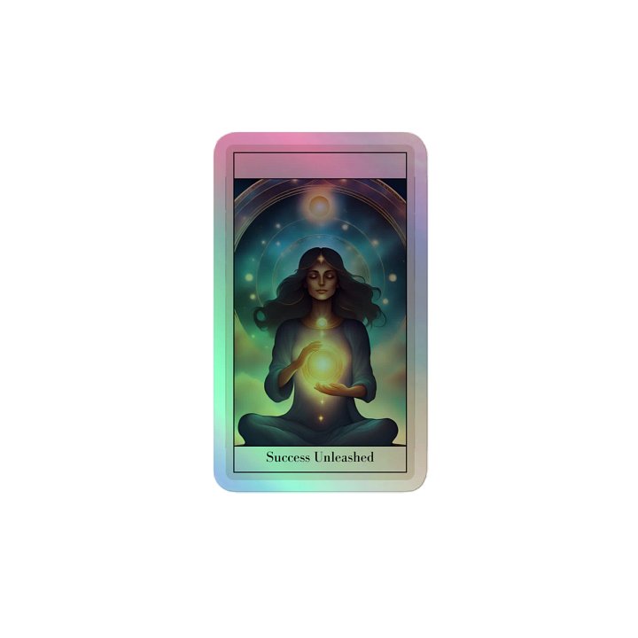 Success Unleashed Holographic Tarot Sticker product image (2)