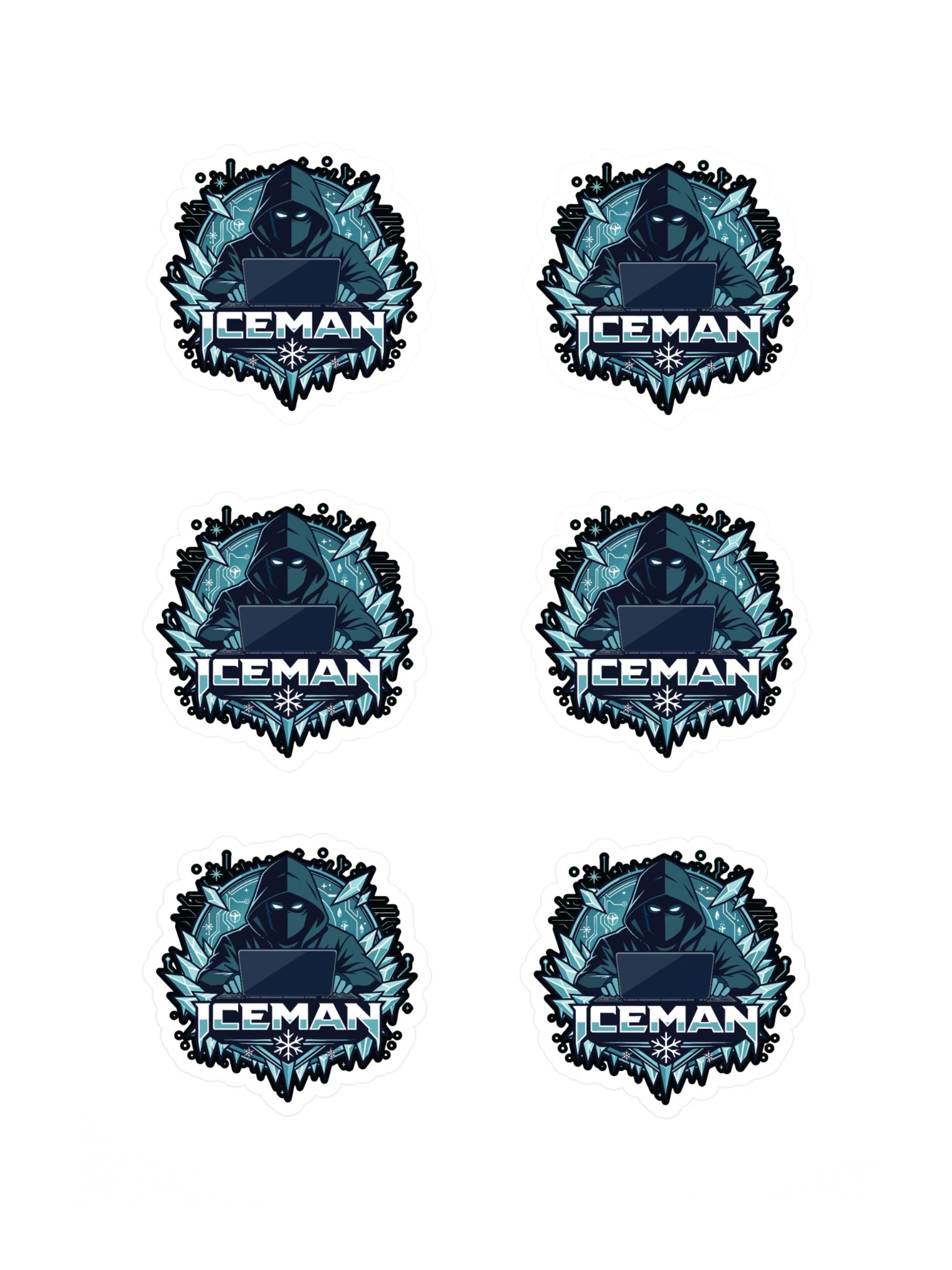 ICEMAN Hacker sticker set product image (3)