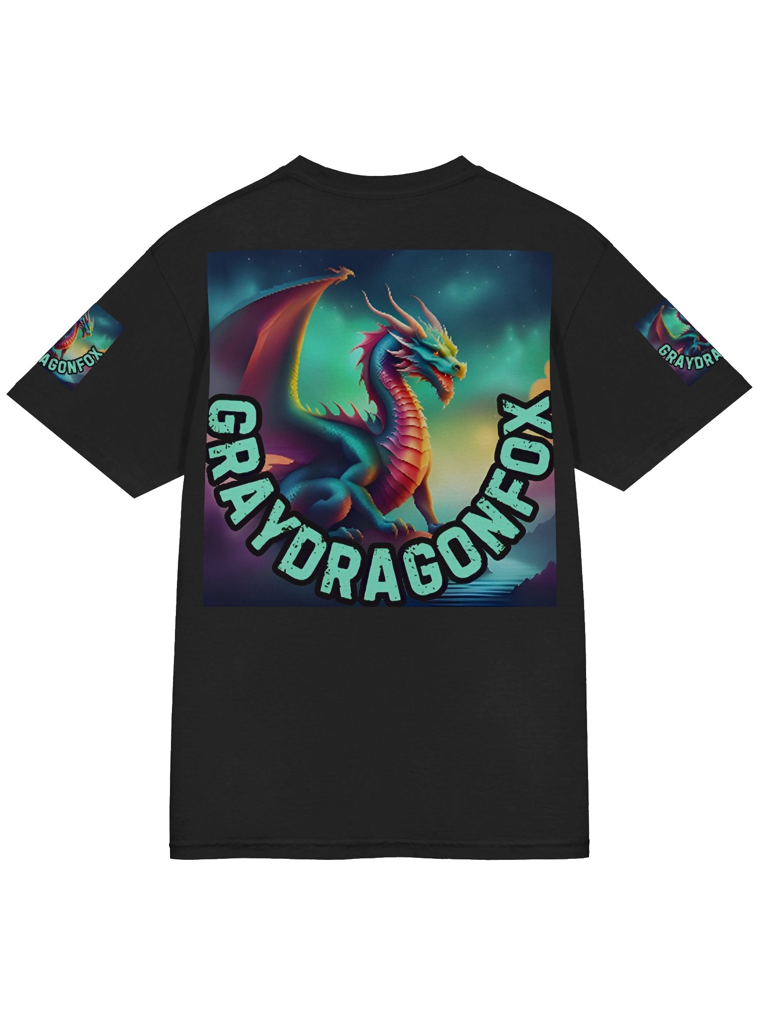 Graydragonfox "Squeeks Original" Decked Out Quad Logo Tee product image (4)
