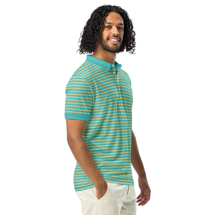 Green Stripped Polo product image (1)
