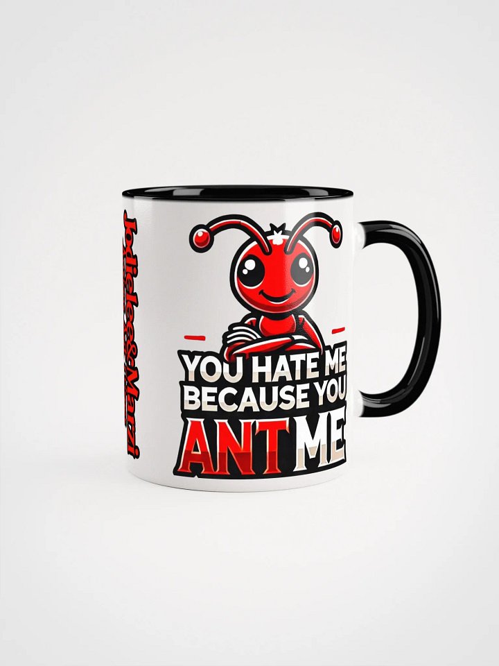 "Because you ANT me" Red ANT Mug --- Double Image product image (1)