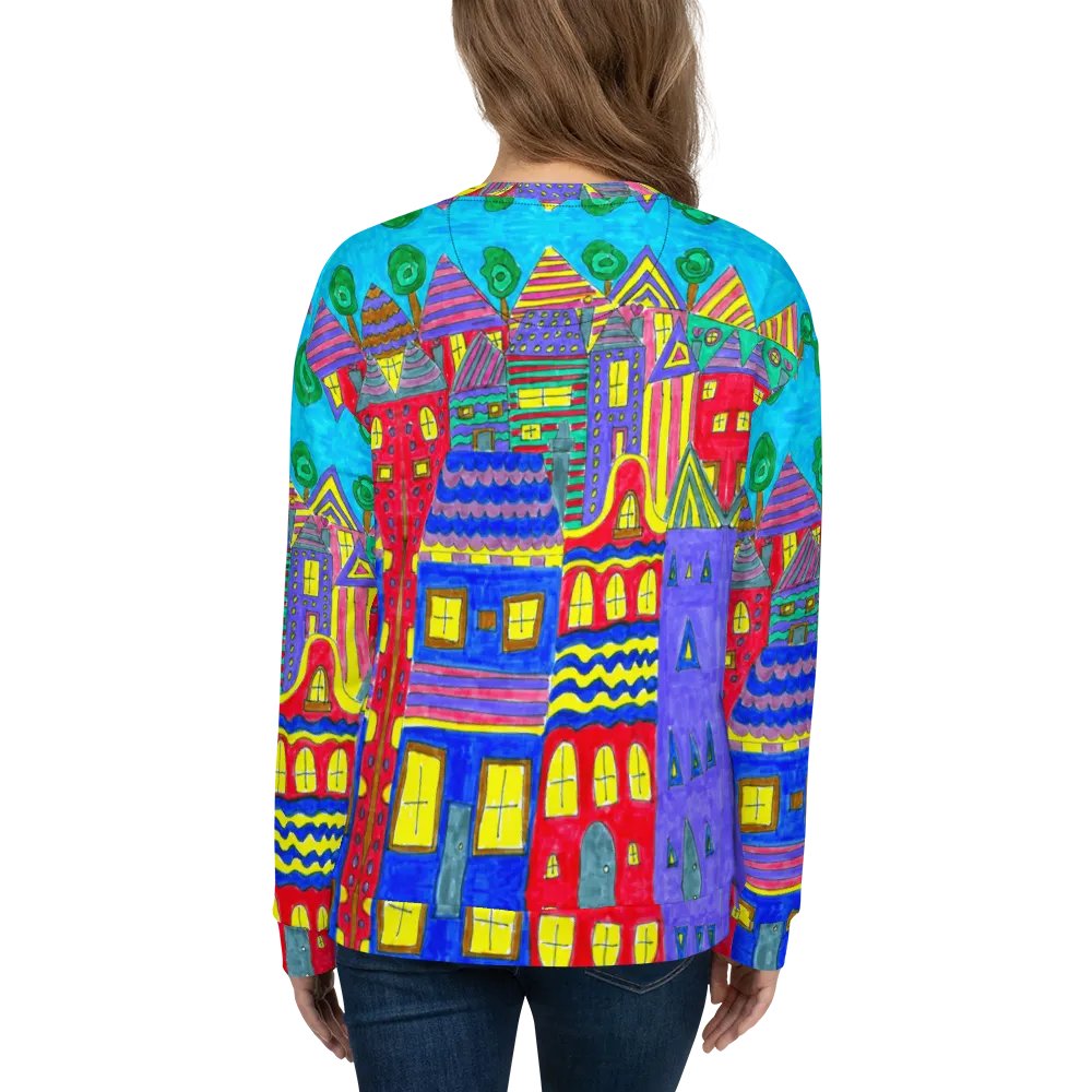 Abstract Playful Houses Unisex Sweatshirt product image (12)