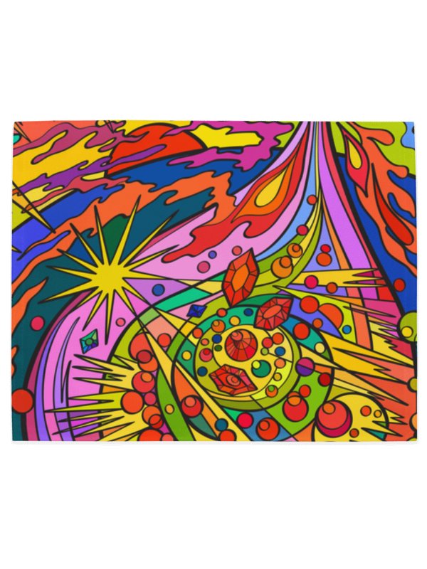 Vibrant Gallery Placemat Set – Wave at Sunset product image (6)