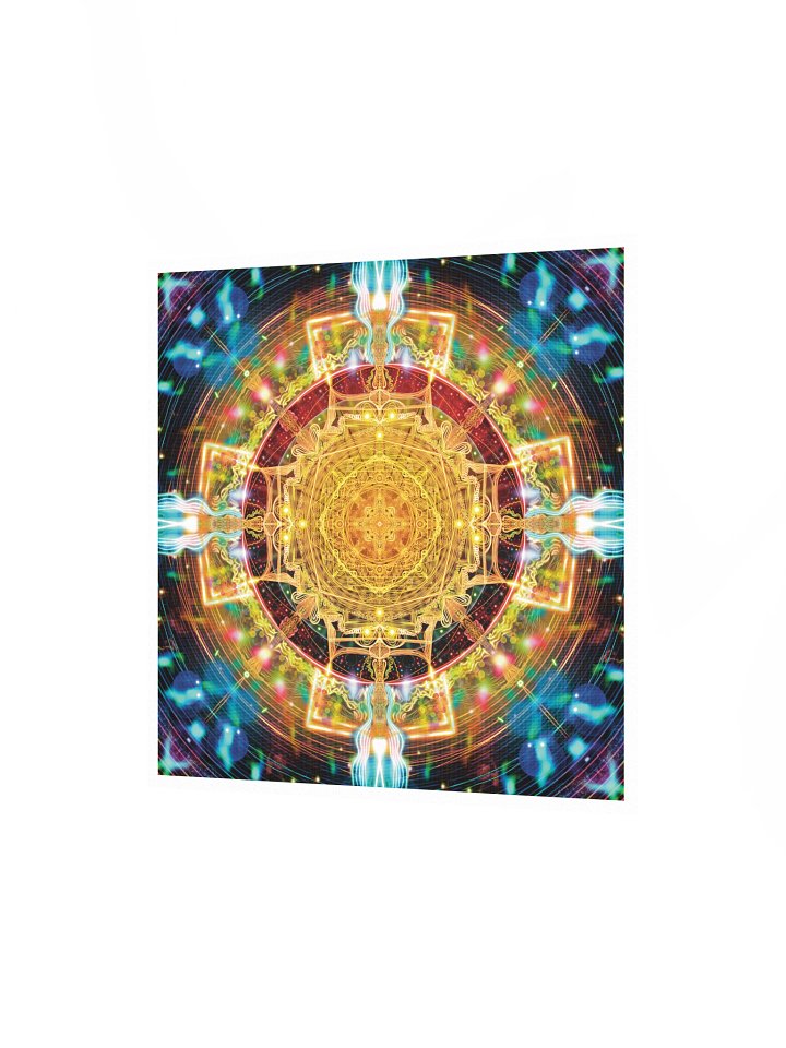 Light tunnel - Square matte poster. product image (7)
