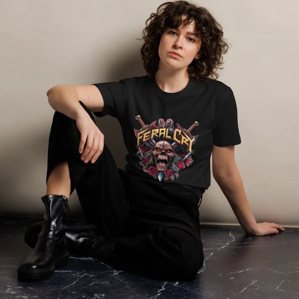 Sinister Skull and Roses Unisex T-Shirt product image (7)