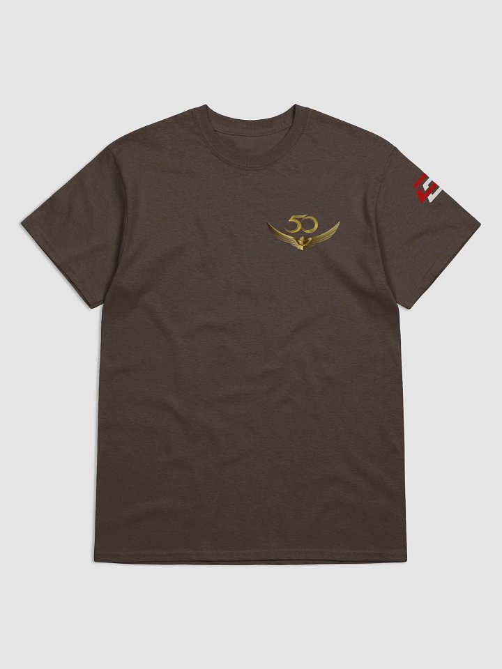 50th Anniversary In Flight - SS - Dark Tee - Small on Front (Gildan) product image (1)
