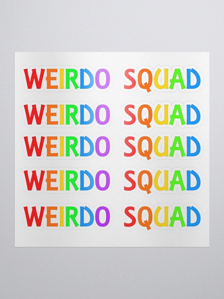 Weirdo Squad Rainbow - Kiss Cut Stickers product image (2)
