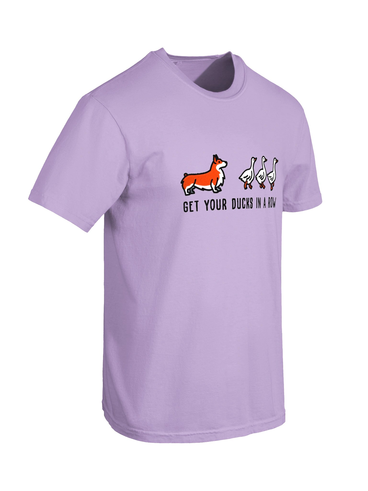 Get Your Ducks in a Row T-Shirt(Embroidered) of a Pembroke Welsh Corgi(Orange) product image (11)
