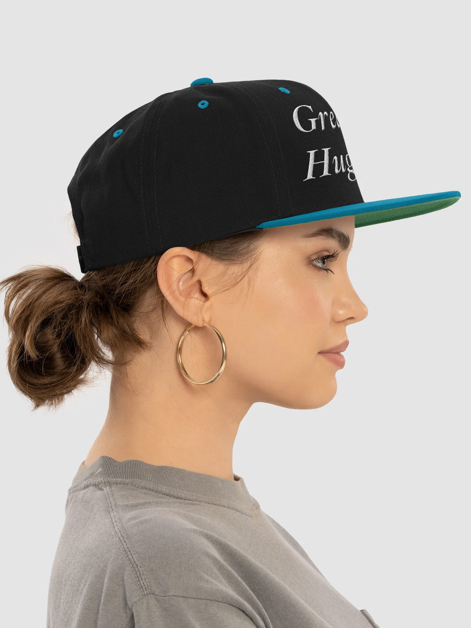 Great Girl Huge Bush Embroidered Snapback Hat, Funny Adult Humor product image (69)