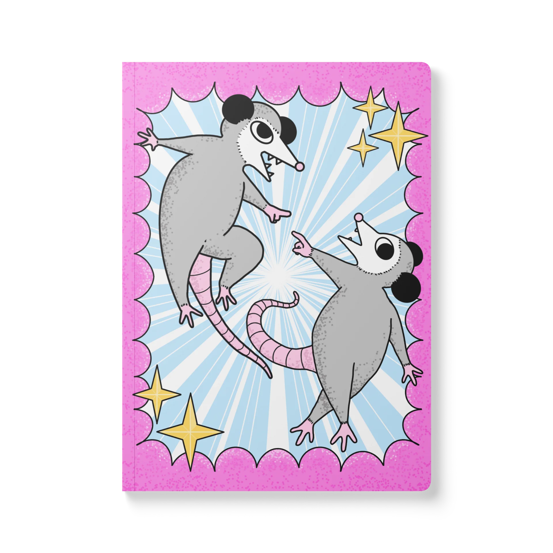 Pink Opossum Burst Journal product image (1)