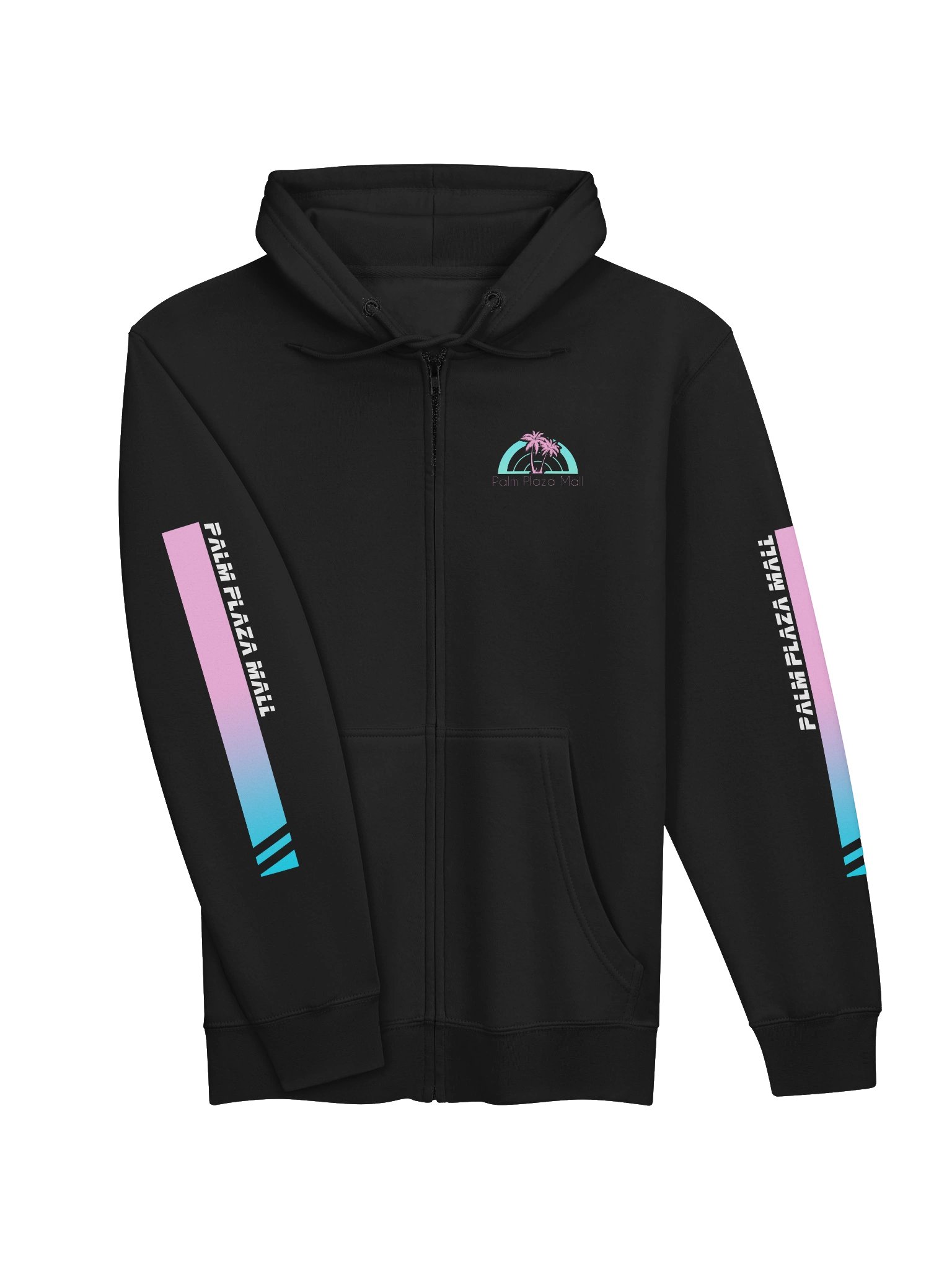 Premium Palm Plaza Mall Vaporwave Hoodie - Zip Up product image (3)