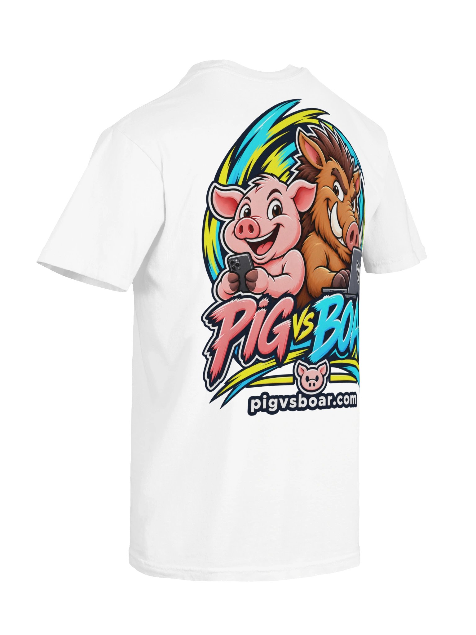Pig vs Boar Showdown Adult Tee - Color product image (12)