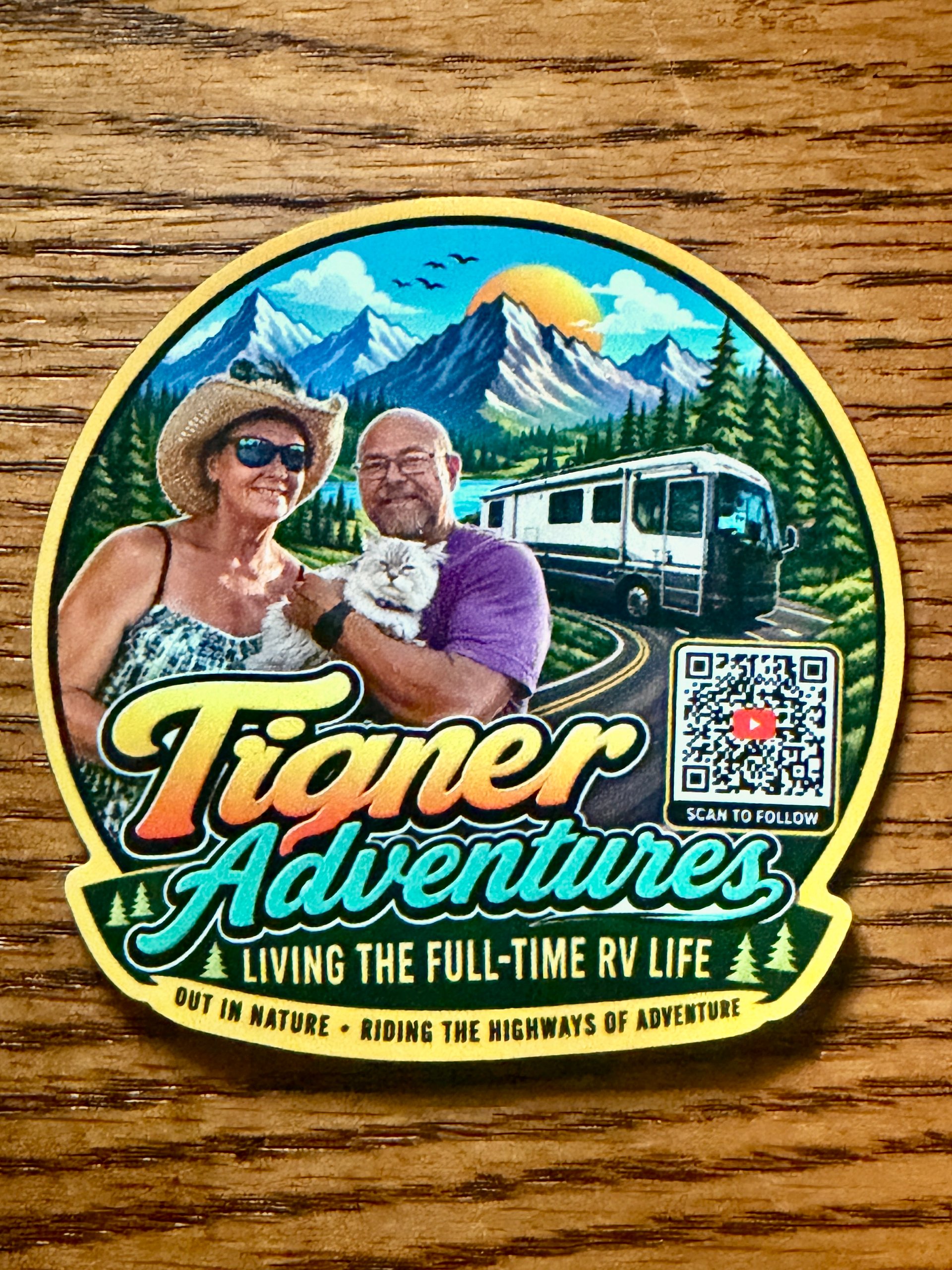 Tigner Adventures Full-Time RV Life Sticker and Magnet product image (3)