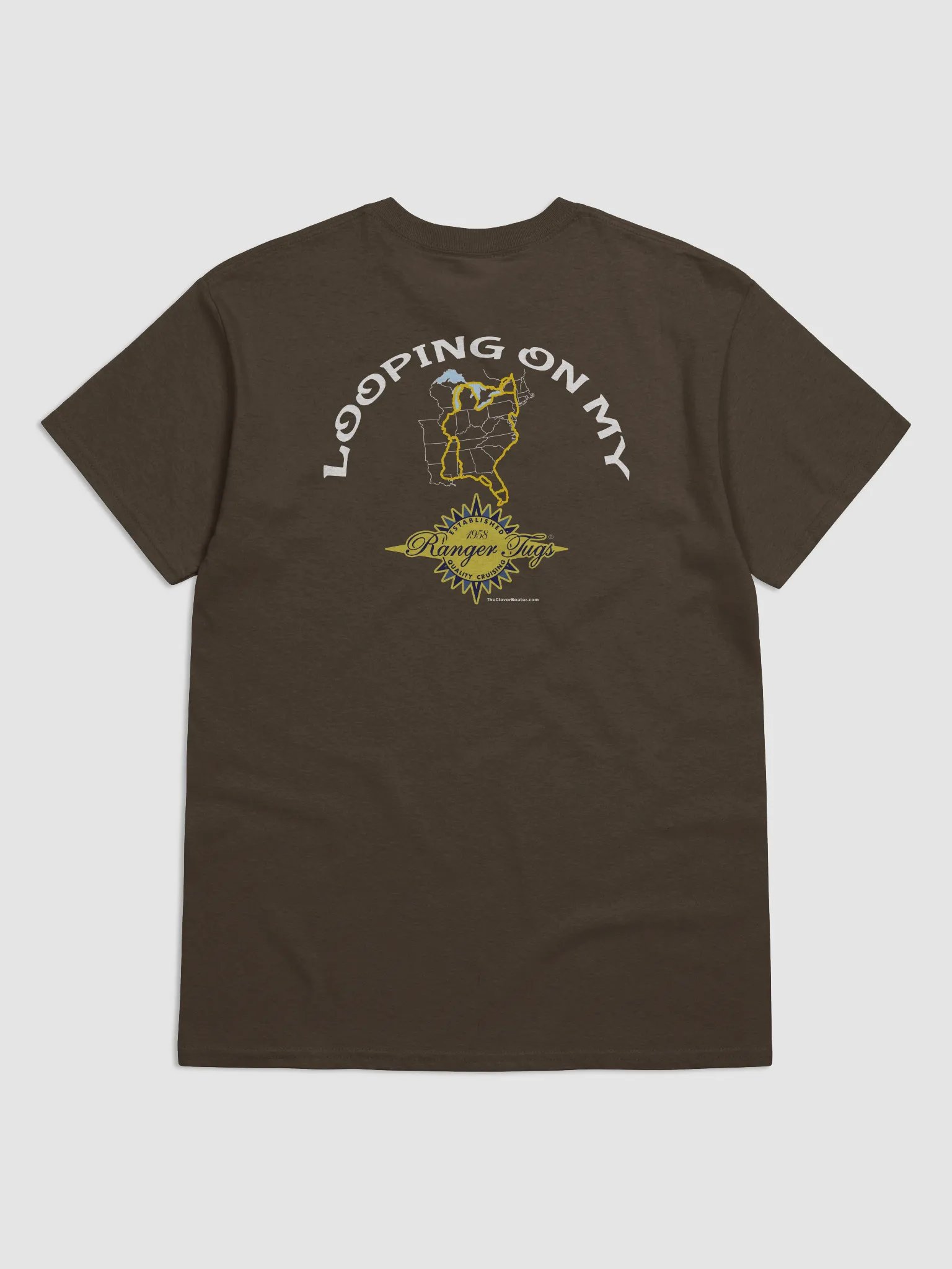 Looping On My Ranger Tug - T-Shirt - Dark Shirt w/White Logo product image (1)