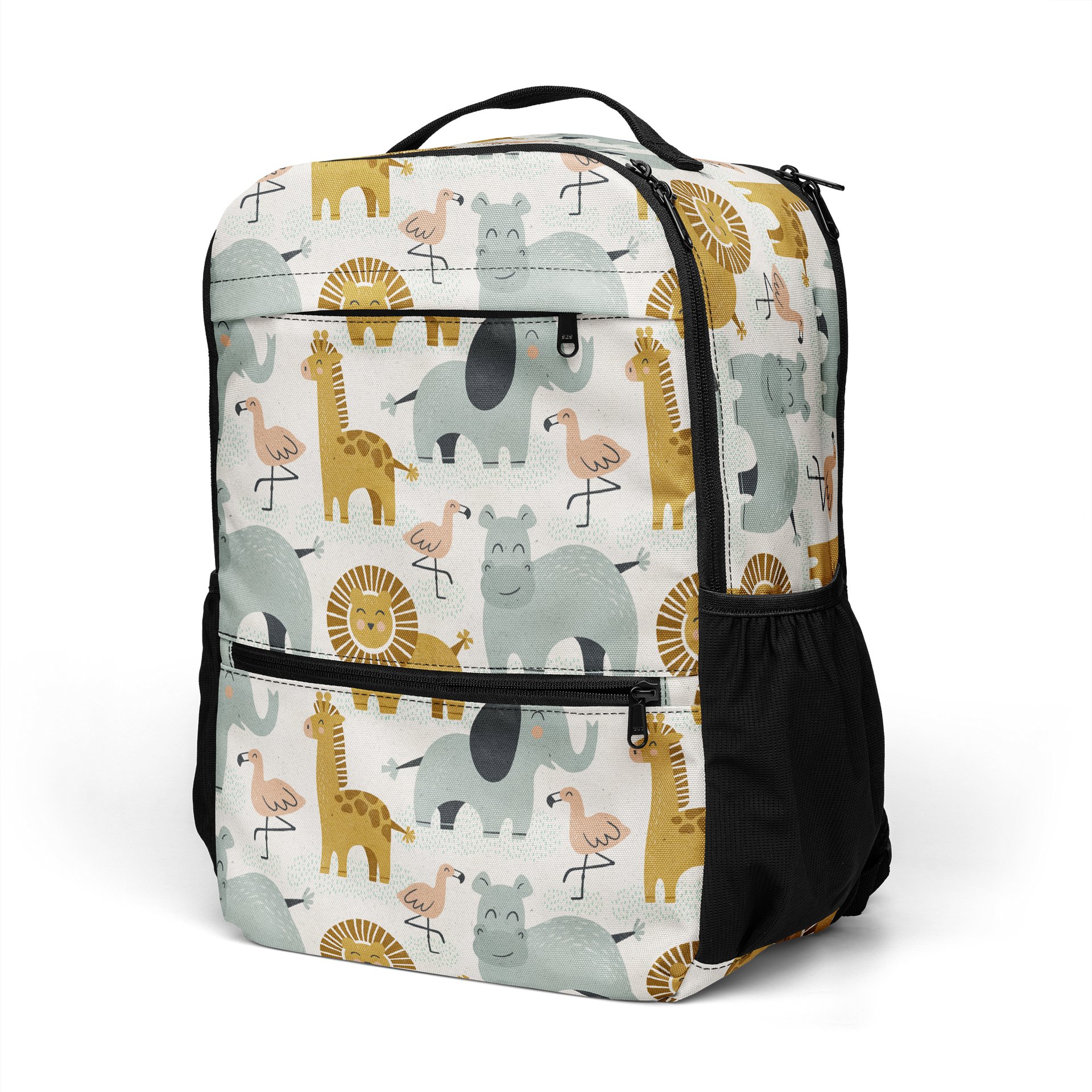 Retro Jungle Animals Utility Backpack product image (5)