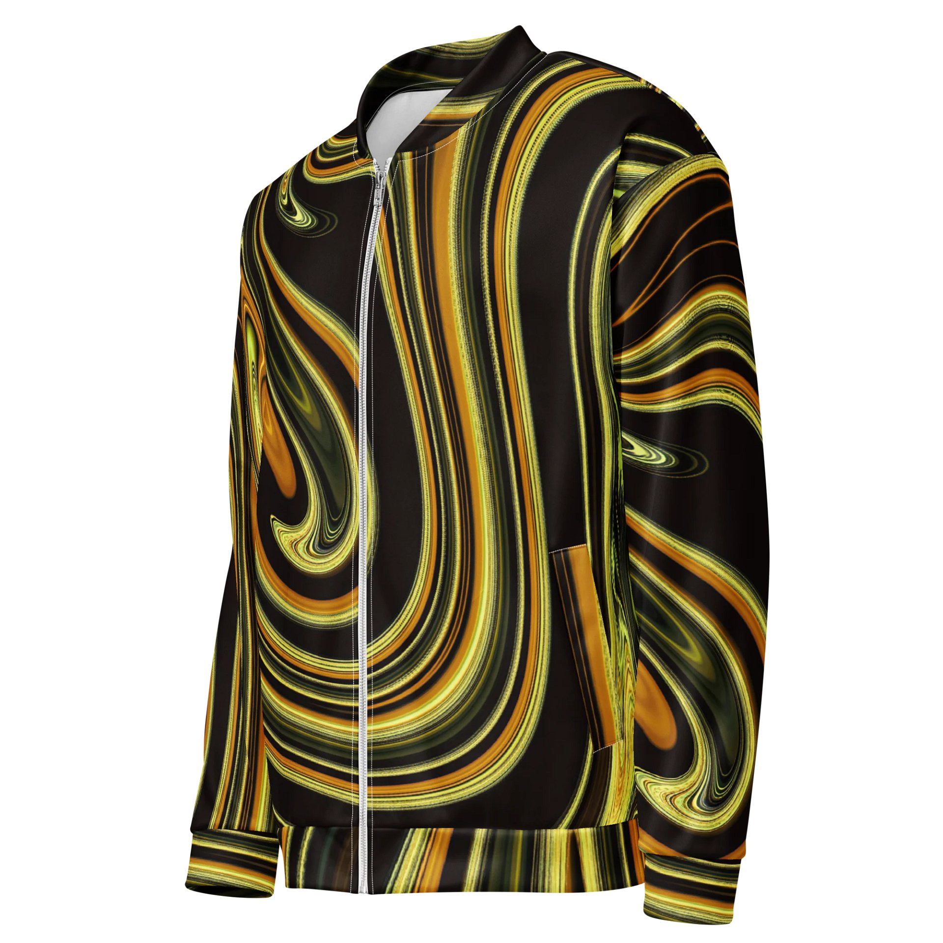 Golden Genesis Swirl | All-Over Bomber Jacket product image (3)