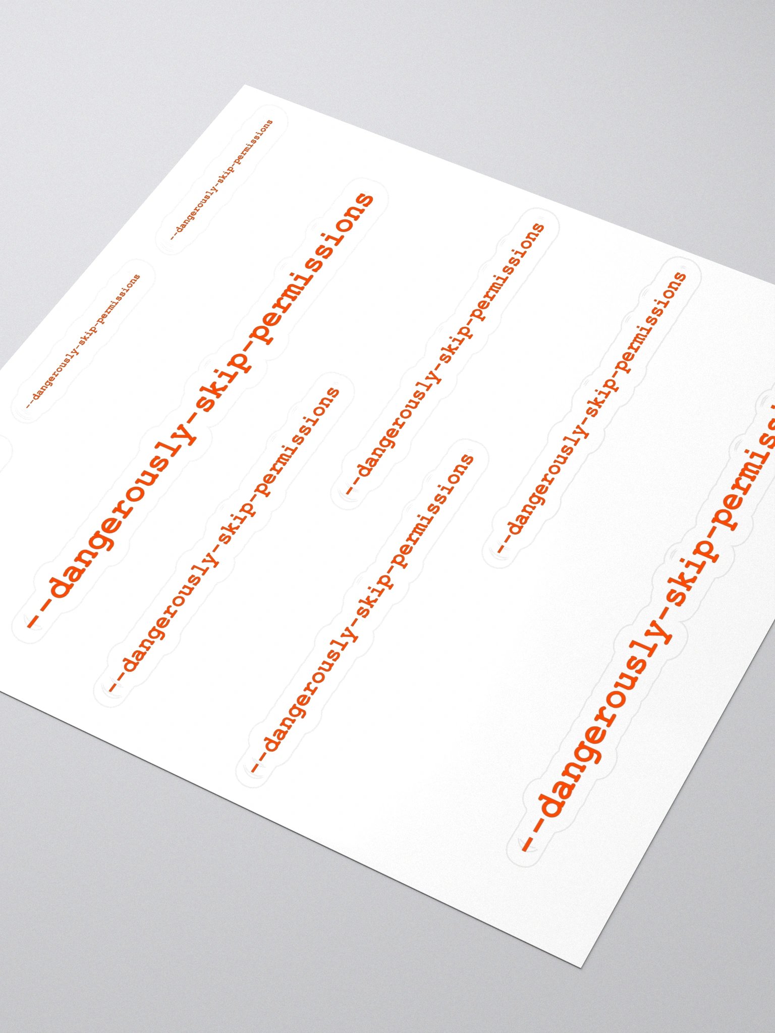 --dangerously-skip-permissions laptop stickers product image (3)