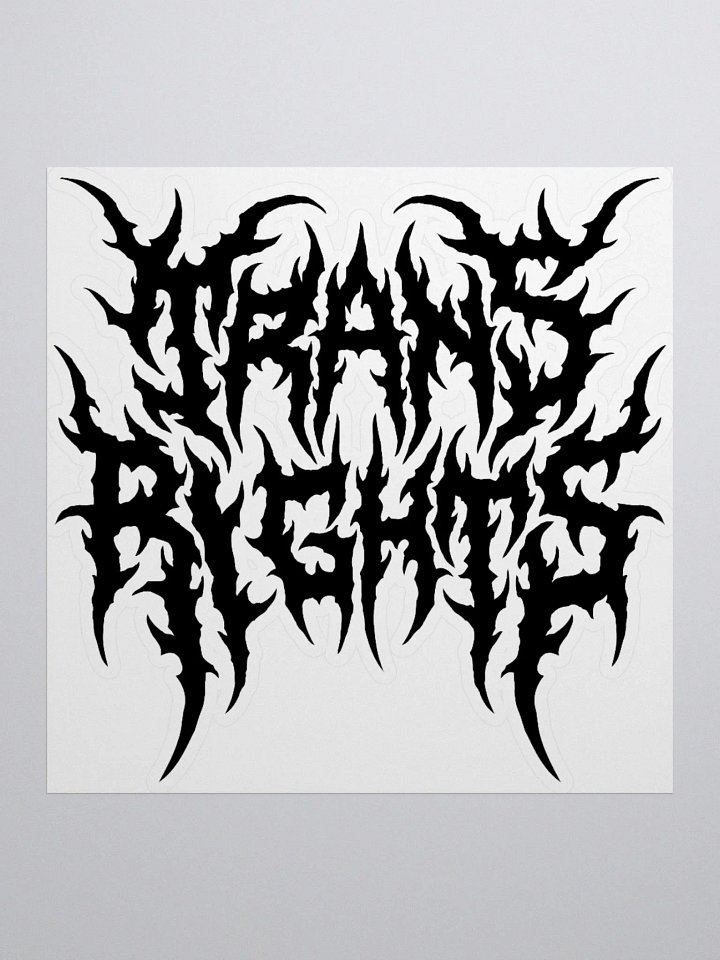 Trans Rights Heavy Metal Sticker product image (1)