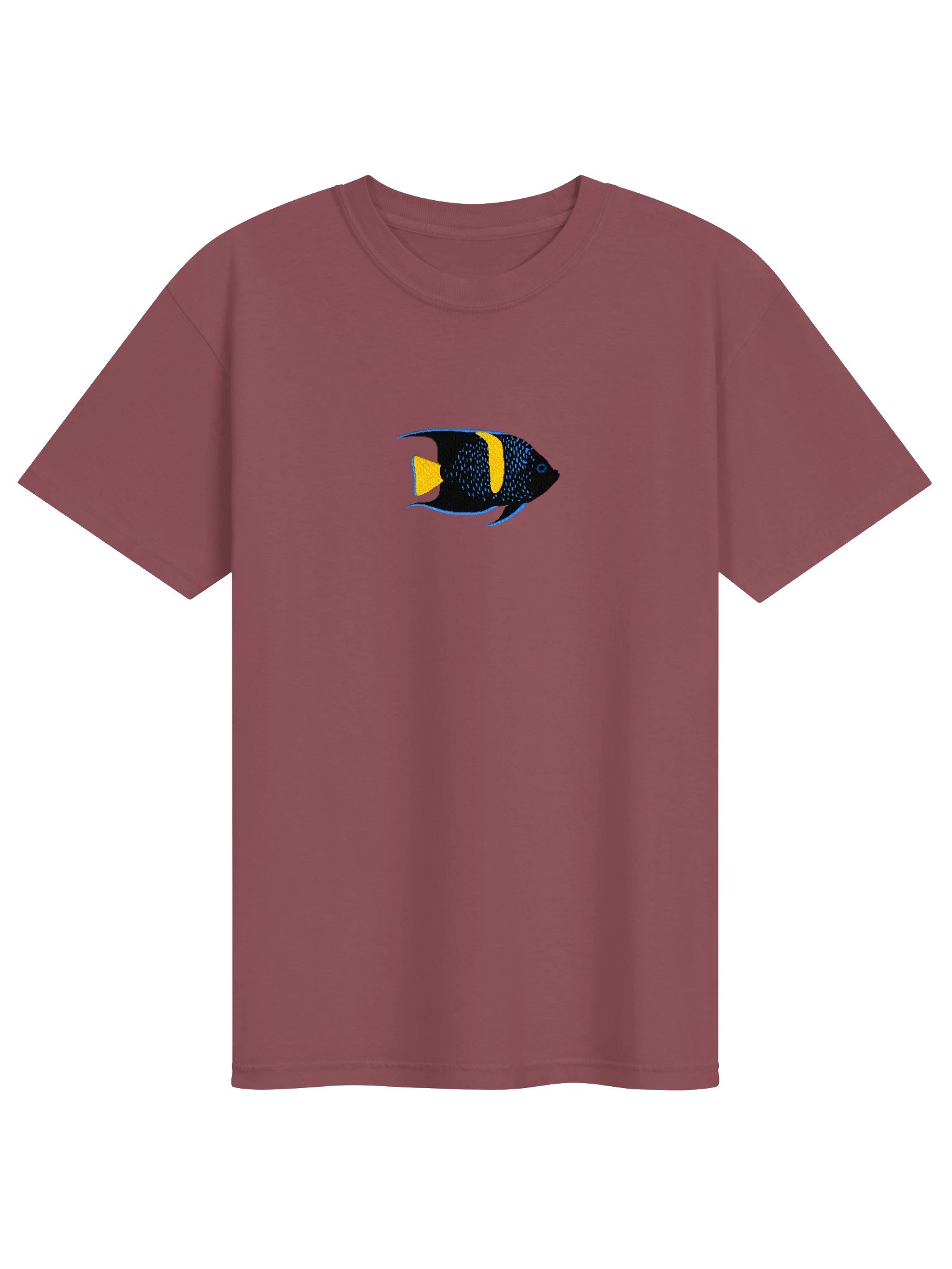 Asfur Angelfish Embroidered Premium Shirt | Saltwater Reef Aquarium Fish & Marine Life Apparel product image (4)