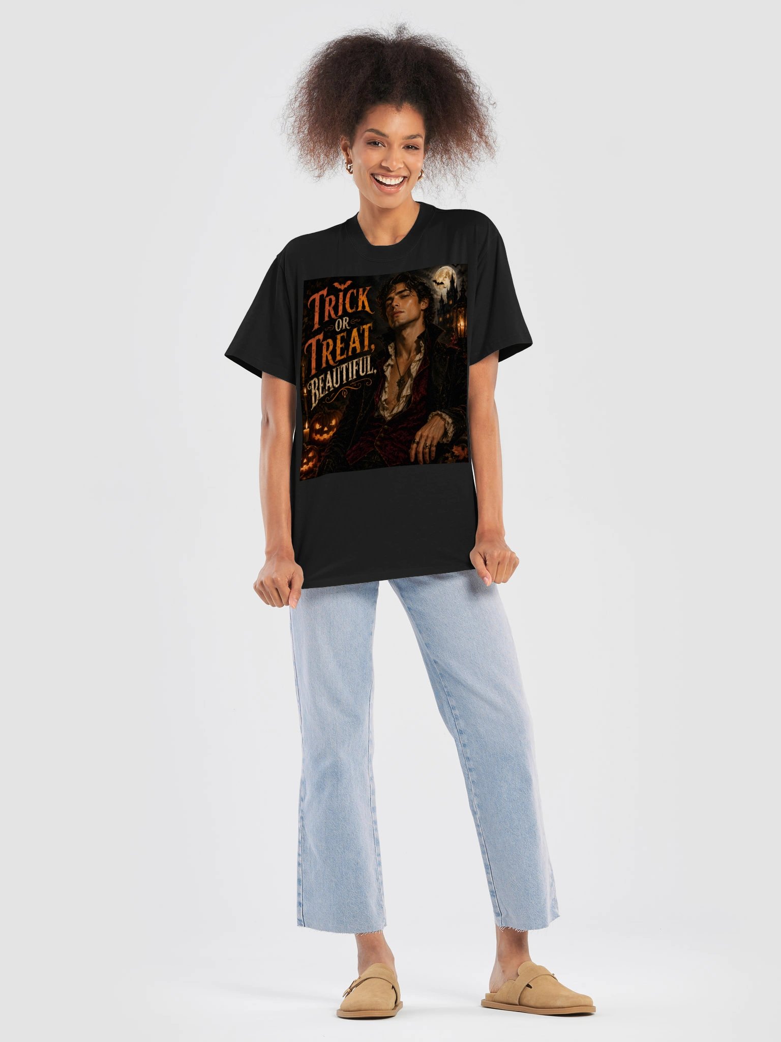 Trick or Treat Beautiful T-Shirt, Gothic Halloween Dark Academia Dark Romance Gift product image (8)