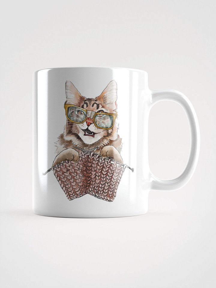 Knitting Cat with Glasses product image (1)