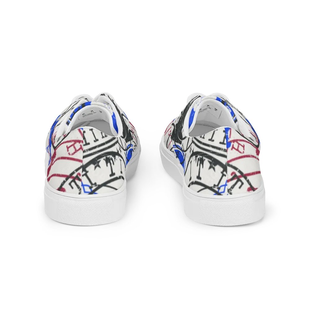 Haitian Stamp Collection Men's Canvas Shoes product image (11)