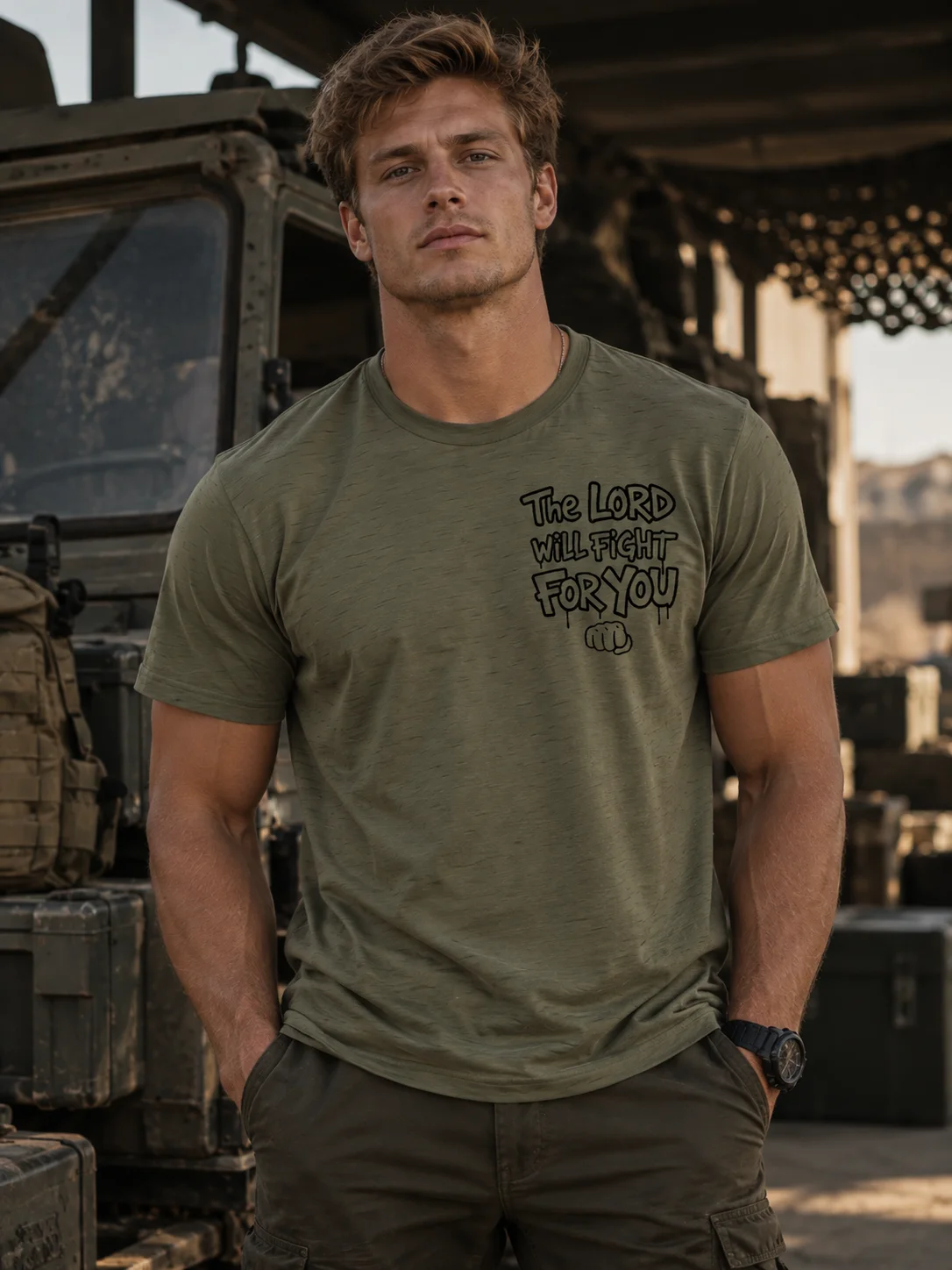 The Lord Will Fight For You T-shirt product image (8)
