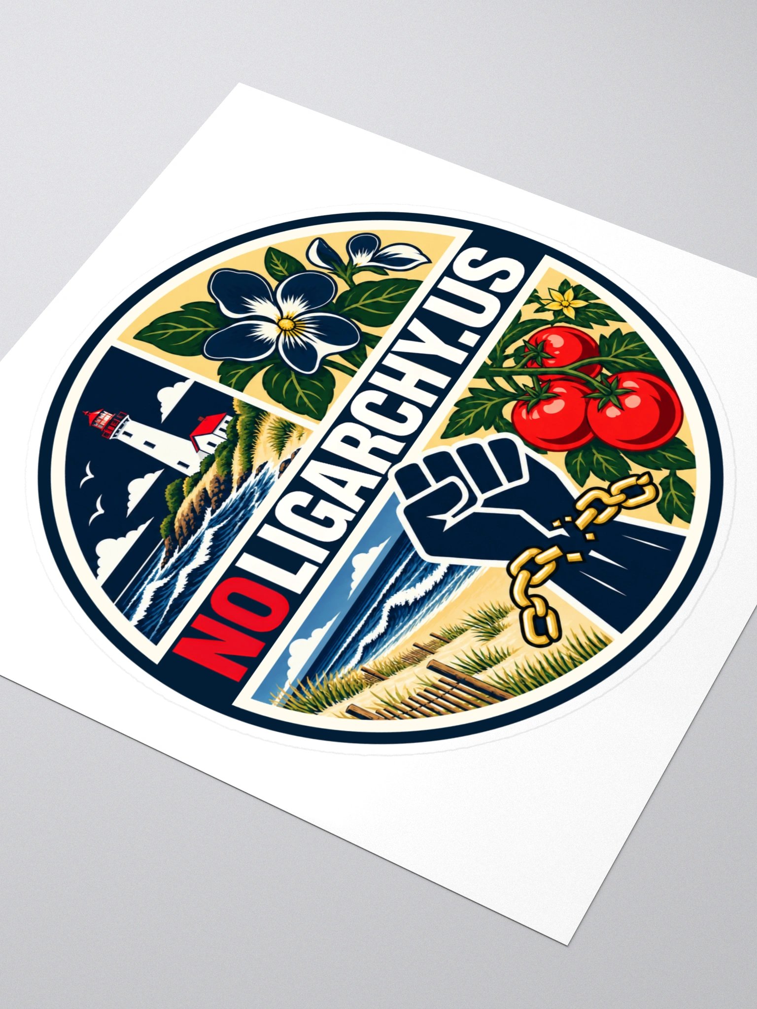 New Jersey NOLIGARCHY.US sticker product image (3)