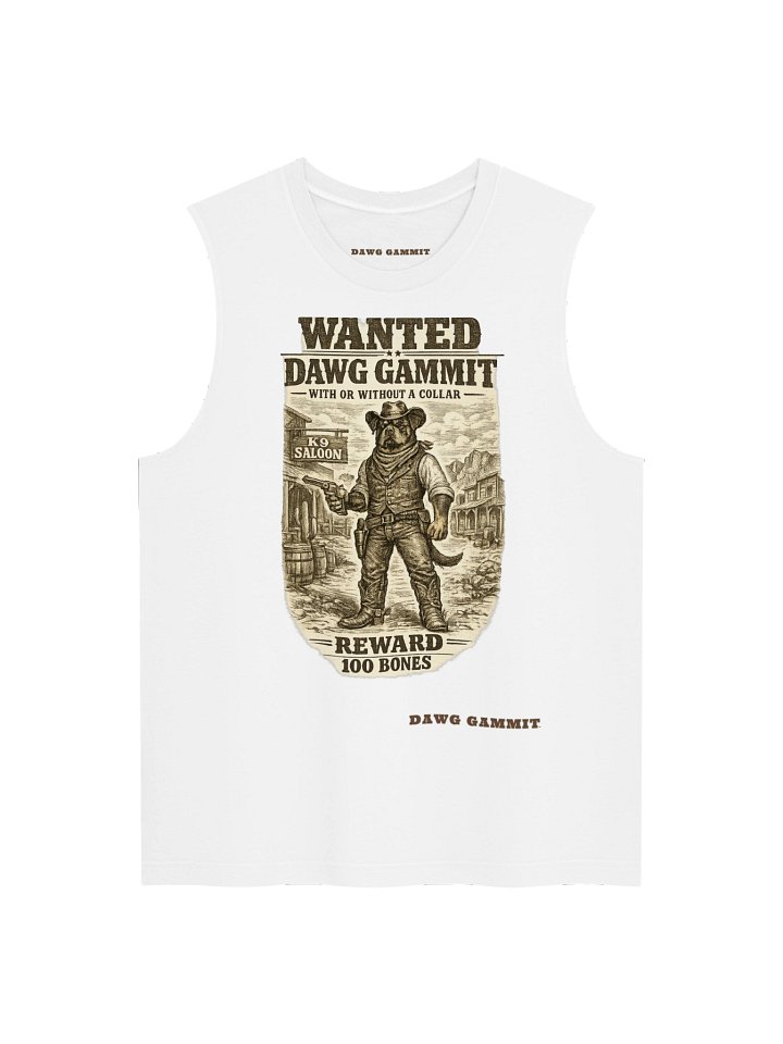 DAWG GAMMIT™ WANTED Rottweiler Muscle Tank product image (1)