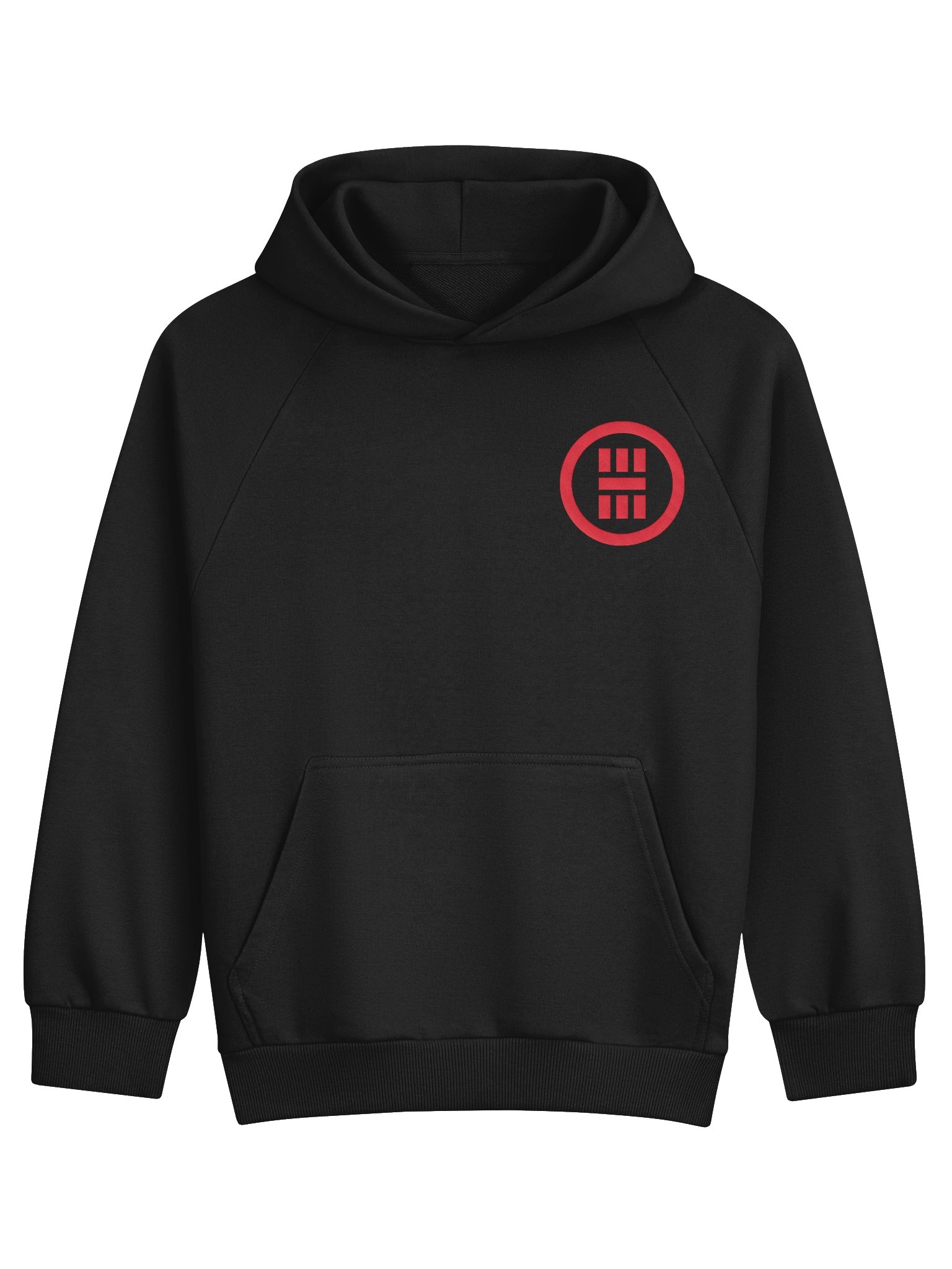 NAKAMA Embroidered Kamon Heavy Hoodie (red/black) product image (1)
