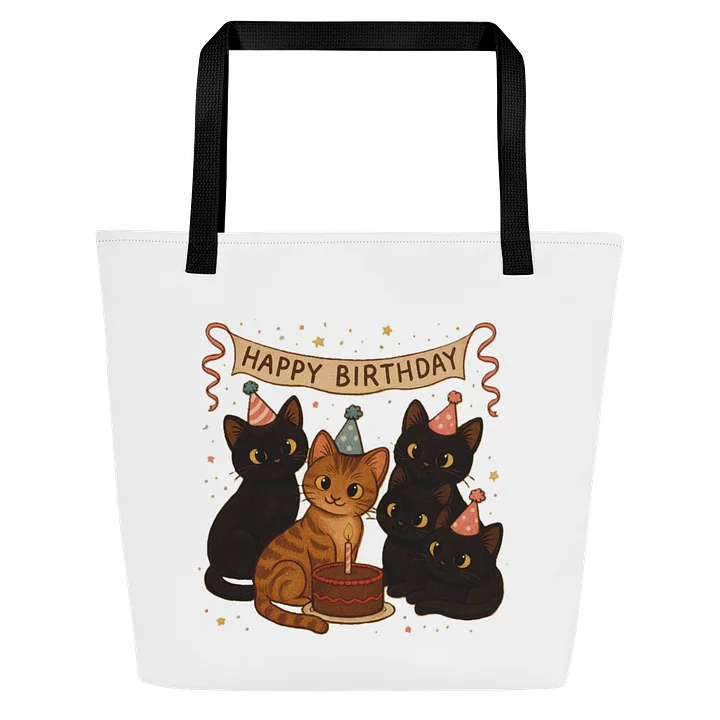cat brigade birthday All-Over Tote Bag product image (1)