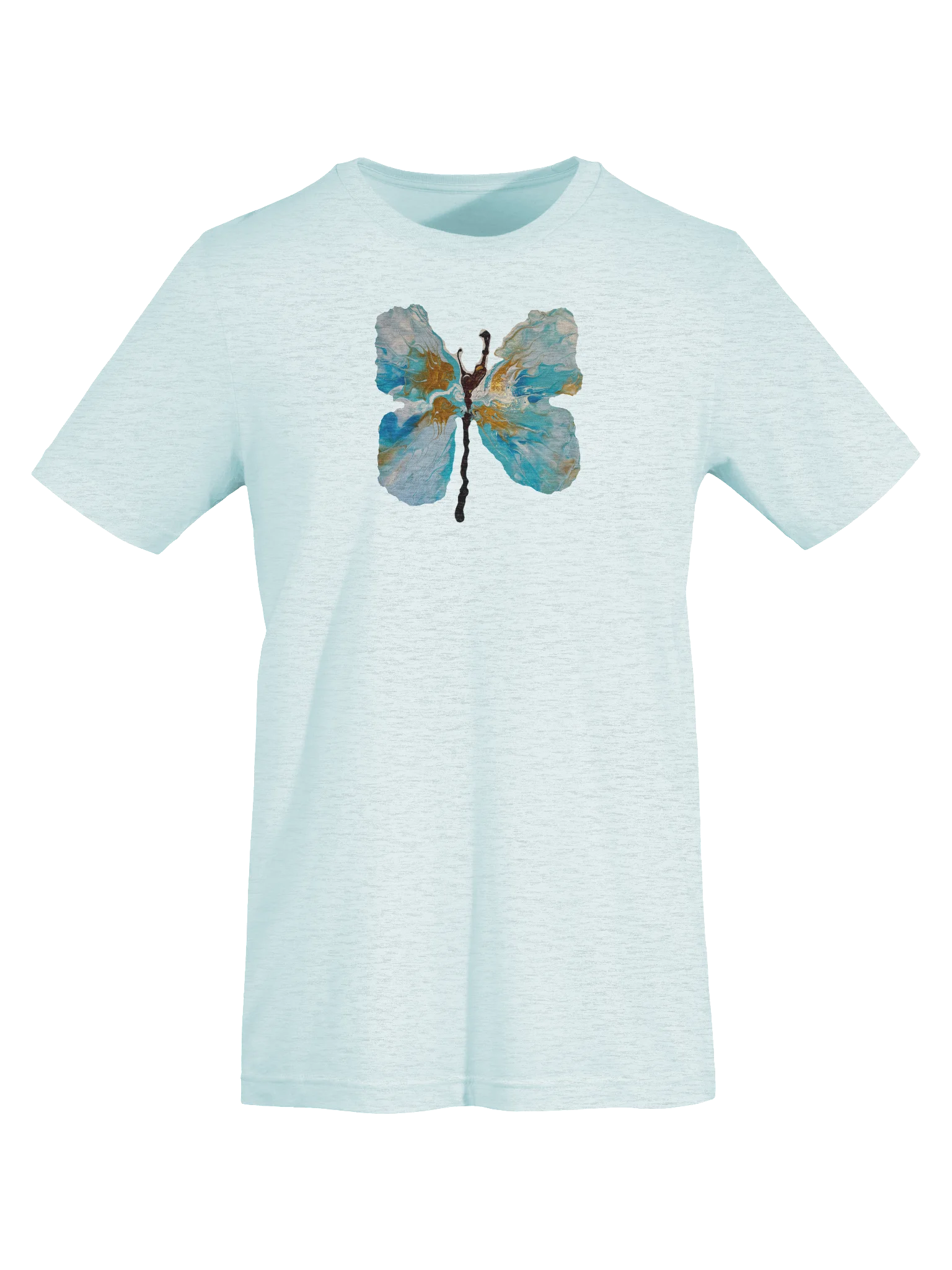 Urban Gold and Blue Butterfly T-Shirt product image (41)