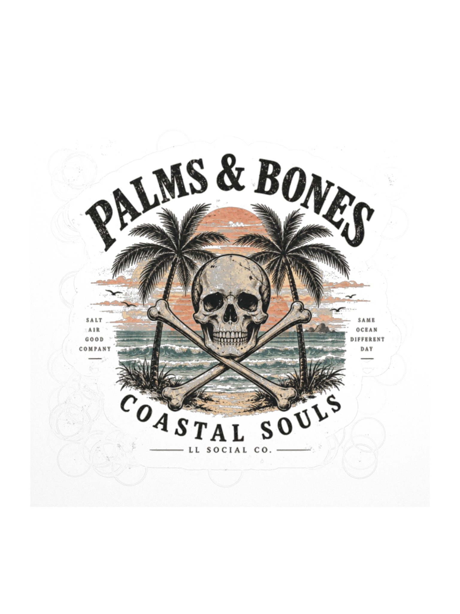 Palms & Bones Coastal Souls Sticker product image (2)