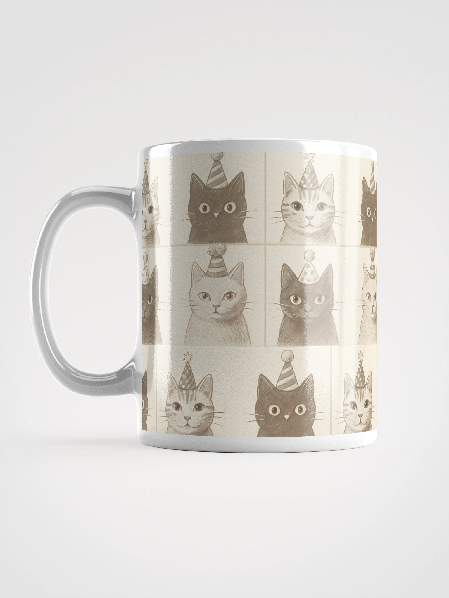 Party Cats White Glossy Mug product image (3)