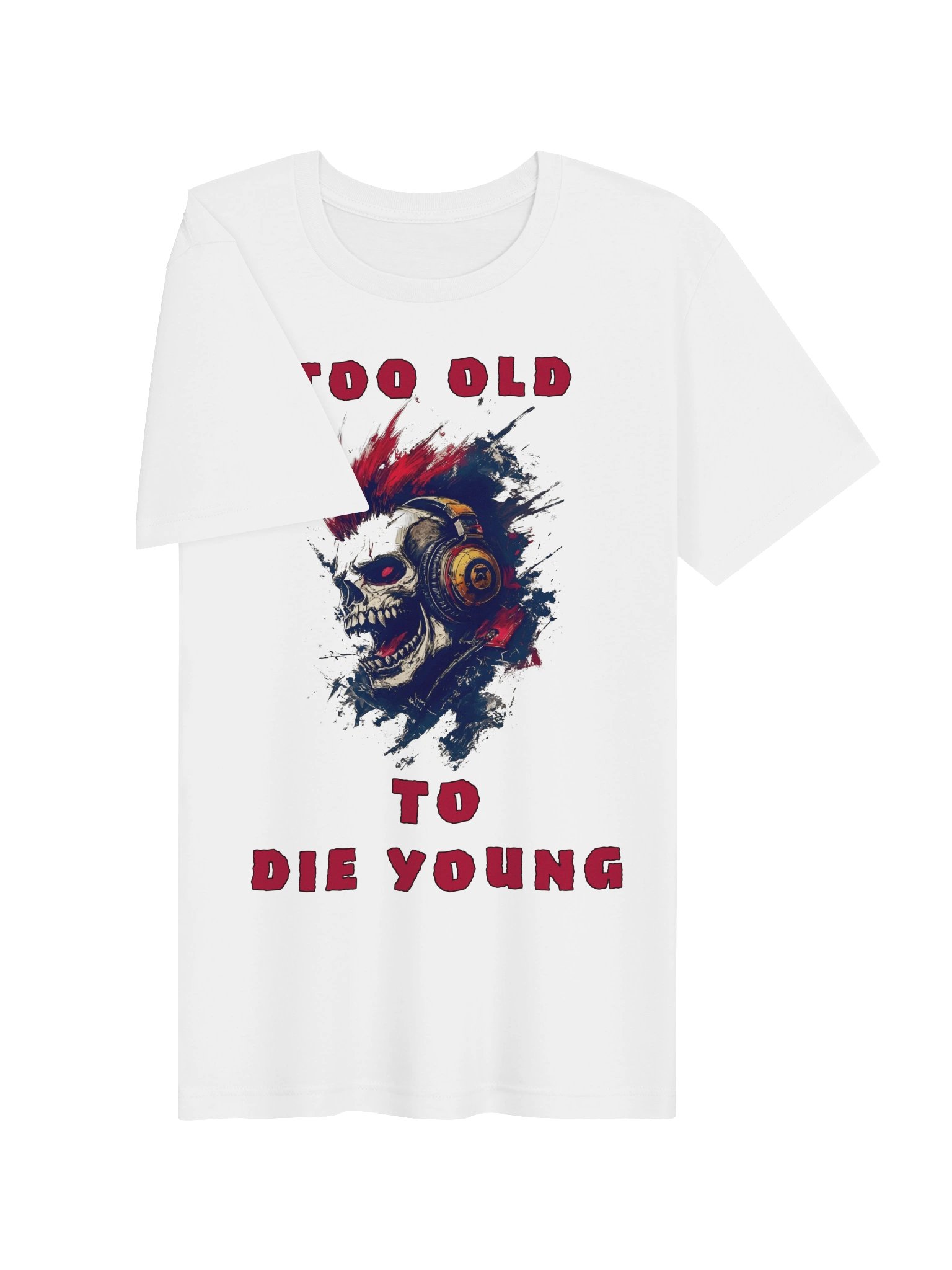 Too Old to Die Young Skull Tee product image (3)