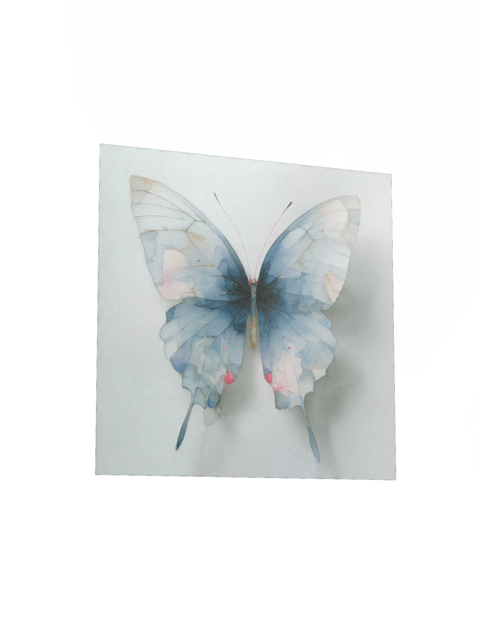 Pale Blue Watercolor Butterfly product image (5)