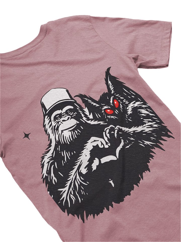 CRYPTID BESTIES W/ FRONT LOGO SUPER SOFT T-SHIRT (HEATHERED COLORS PT.2) product image (1)