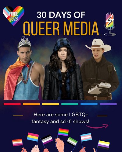 #pridemonth wouldn't be complete without magic! What are your favorite LGBTQ fantasy and sci-fi shows/movies?

#thewheeloftim...