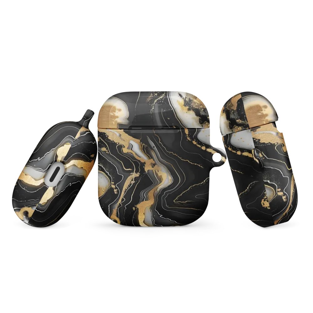 Luxury Marbled All-Over Print AirPods® Case AirPods® Pro Gen 1 and 2 Gen 1 and 2, Gen 3 Cases. product image (1)