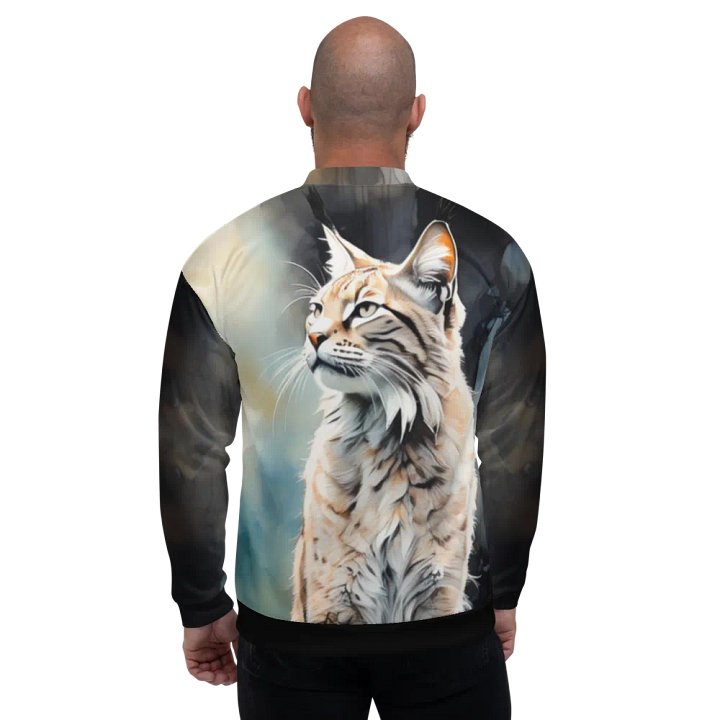 All-Over Print Bomber Jacket by Sublicolor 144/Lynx Big Cat product image (1)