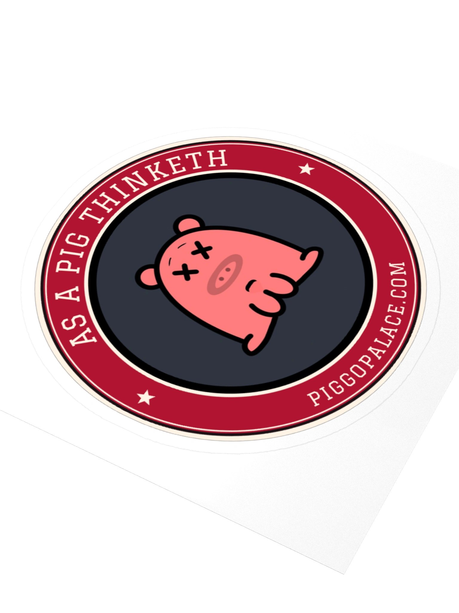 Dead Piggle Sticker | As a Pig Thinketh product image (7)