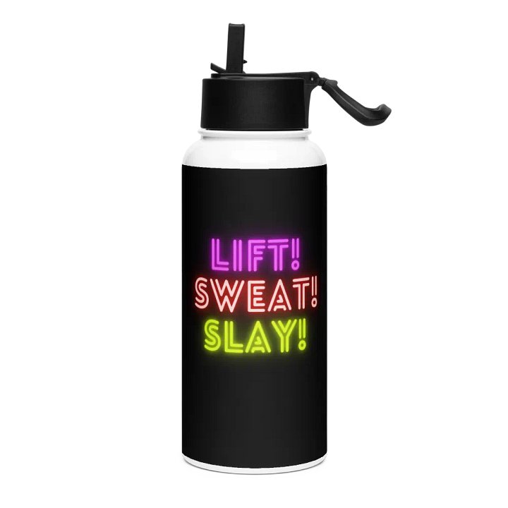 LIFT! SWEAT! SLAY! WATER BOTTLE product image (1)