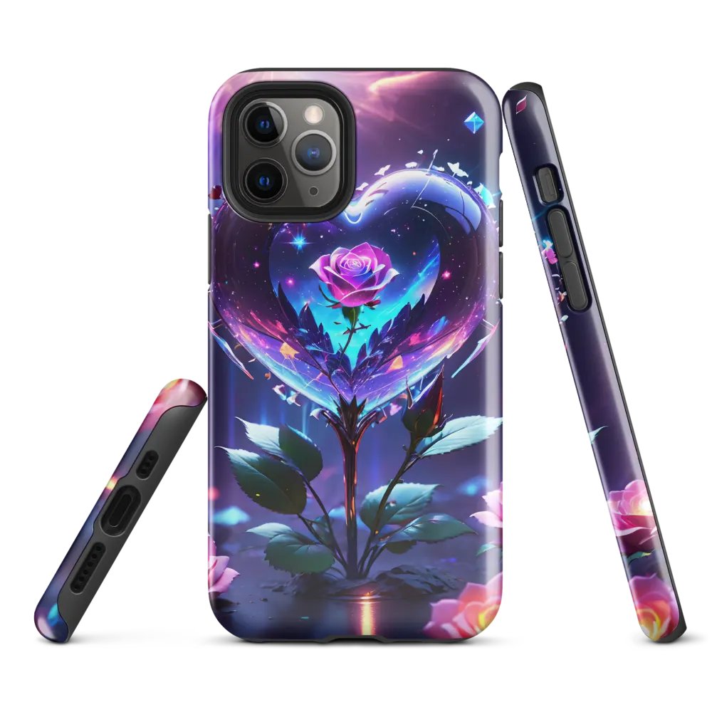 Eternal Rose iPhone Tough Case - Cosmic Heart Design product image (2)
