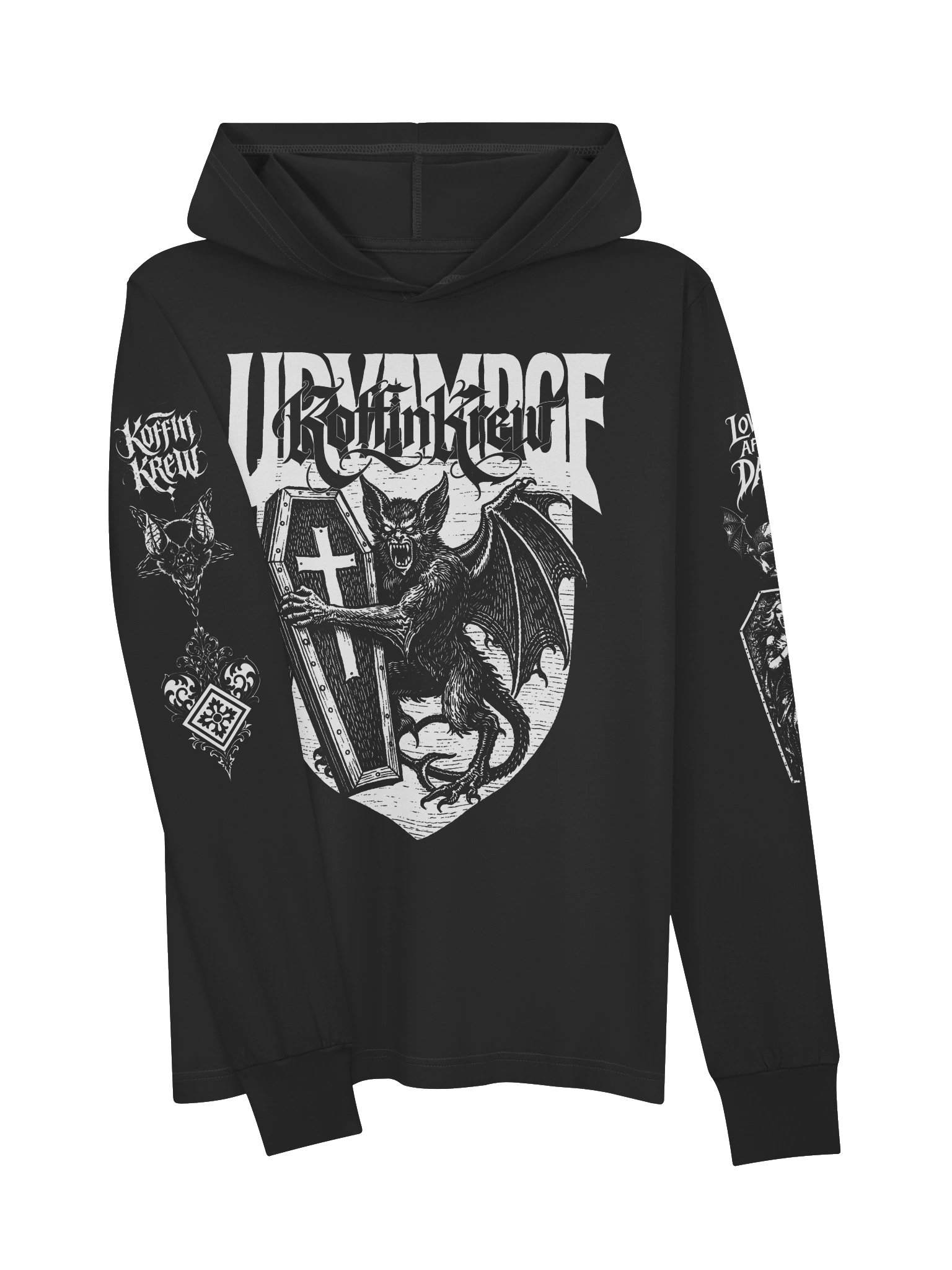 Love Me After Dark Hooded Long Sleeve Tee product image (3)