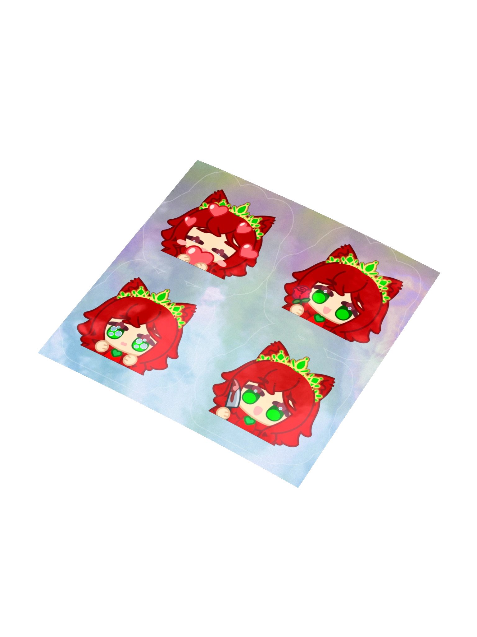 holo chibi sticker product image (8)