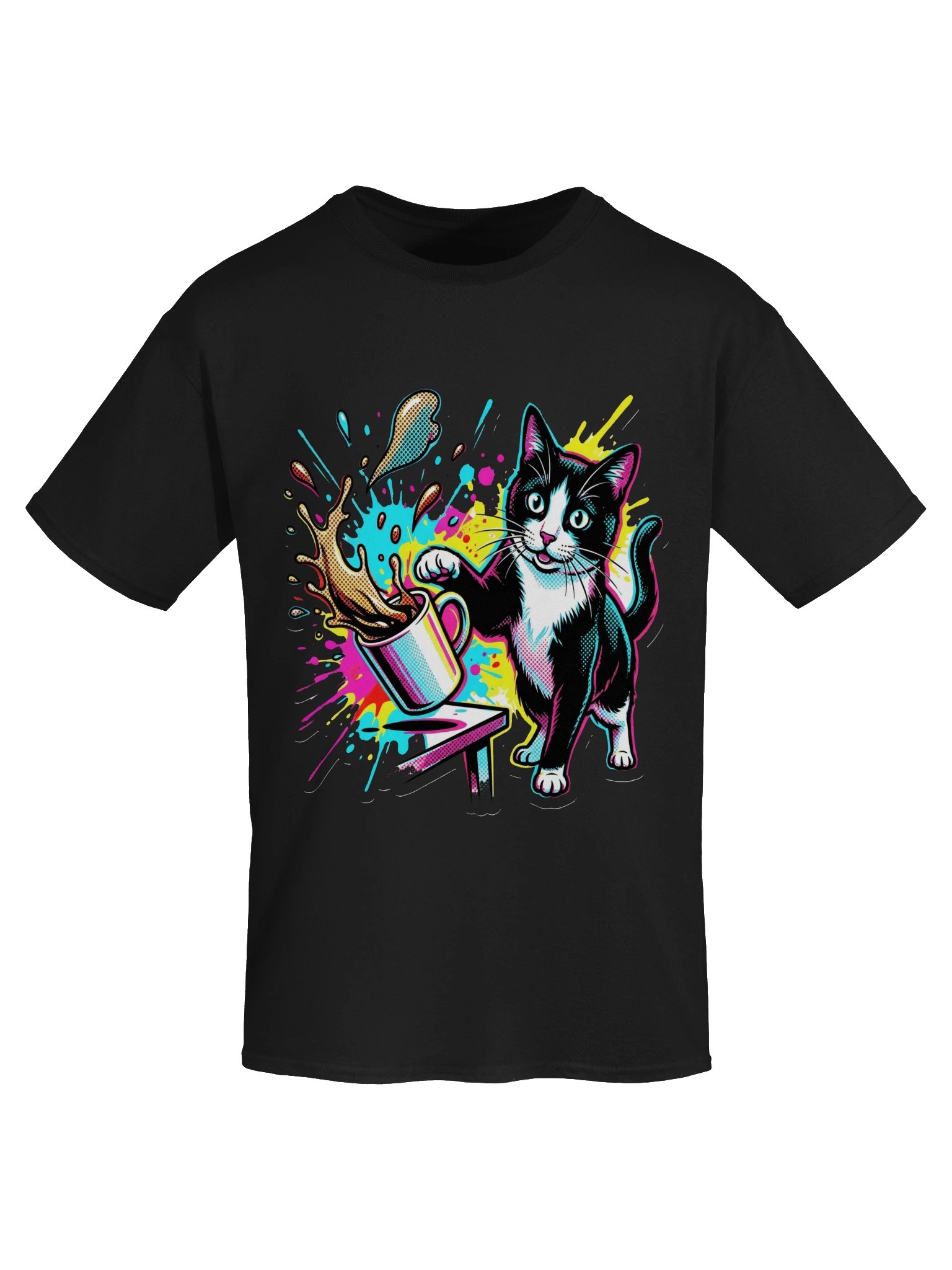 Coffee Push Cat Tee product image (17)